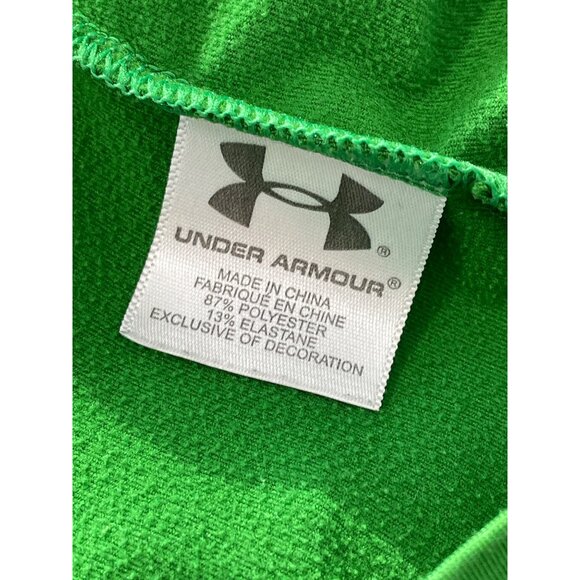 Under Armour Hoodie Size Medium Fitted Long Sleeve Pullover Green Athleisure Gym - Picture 5 of 6